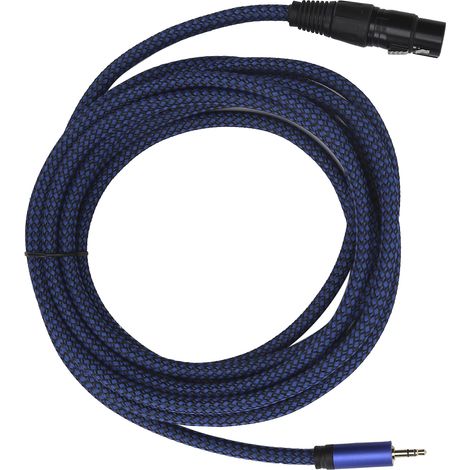 Câble Microphone XLR Femelle vers Jack 3.5mm Équilibré - Cordon de Connexion 1/8 pouce - Modèle JD6036‑4m (1/5)