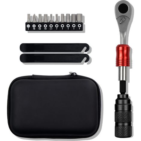 Clé à cliquet 1/4 pouce, jeu de douilles hexagonales 2,5-8mm pour vélo, douilles Allen et Torx, entretien VTT et route (1/5)