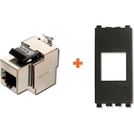 Presa di rete CAT.6 STP Vimar Eikon nero RJ45 schermata small