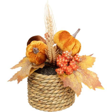 Compo floreale di zucca h17 - Feeric lights & christmas