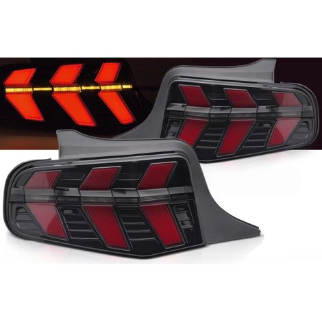 Paire de feux arriere Ford Mustang de 2010 a 2013 Full LED Fume + Dynamic (1/5)