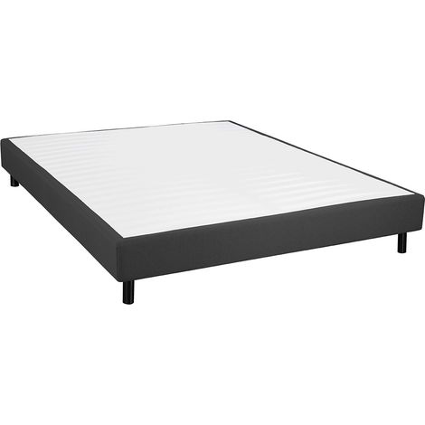 TAPIKIT - Sommier Tapissier Démontable 160x200cm 2x20 Lattes Anthracite (1/5)
