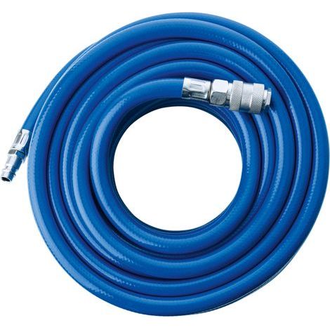 Scheppach Tuyau de 15m universel à air comprimé renforcé par une armature textile - Pour tous compresseurs (1/2)