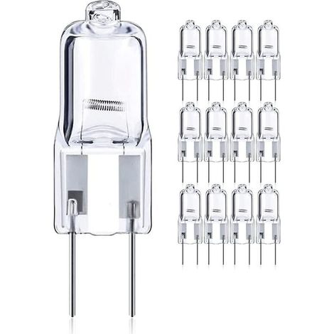 12 pezzi 50 W Gy6.35/G6.35 alogena dimmerabile, base bi-pin 12 V T4 G6.35 820 lm (1/4)