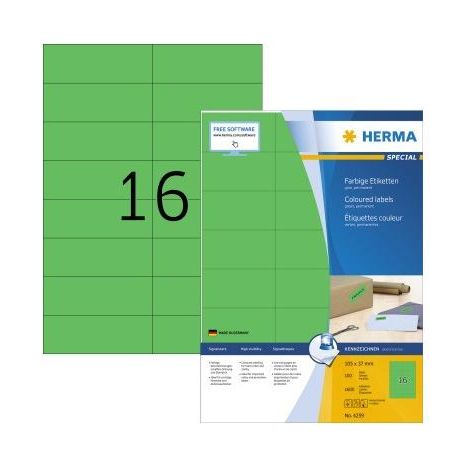HERMA Etikett SPECIAL 4259 105x37mm grün 1.600 St./Pack. (1/5)