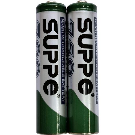 Lot de 2 piles AAA NiMH 750 mAh pièce de rechange d'origine certifiée (1/5)
