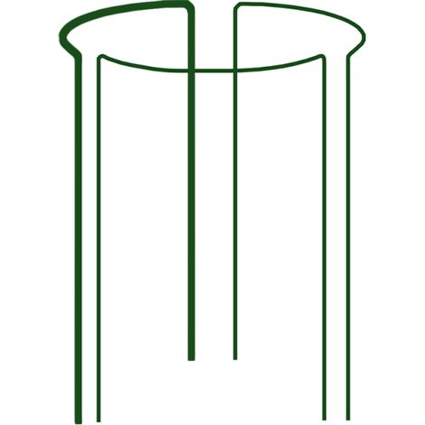 Soporte de Anillo para Plantas 1/3 Círculo, diámetro 40cm, altura 90cm, ideal para plantas de tamaño mediano, resistente y duradero