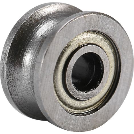 Lot de 10 poulies de guidage à billes à gorge en U U624ZZ pour système de mouvement linéaire sur rail, 4 x 13 x 7 mm