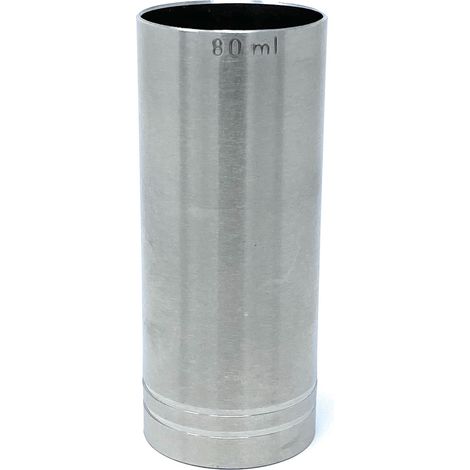 Messbecher Cocktail 8cl Edelstahl Barmaß Jigger 8 cl Dosierer Alkohol Bar Zertifikat (1/4)