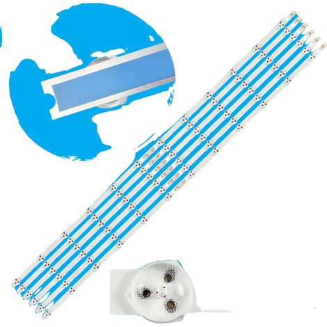 LED-Hintergrundbeleuchtungsstreifen, 870mm, kompatibel mit 42LM340T 42LM3700 42LS3400 42LM3400, 12 LED-Perlen pro Streifen, durchschnittliche (1/5)