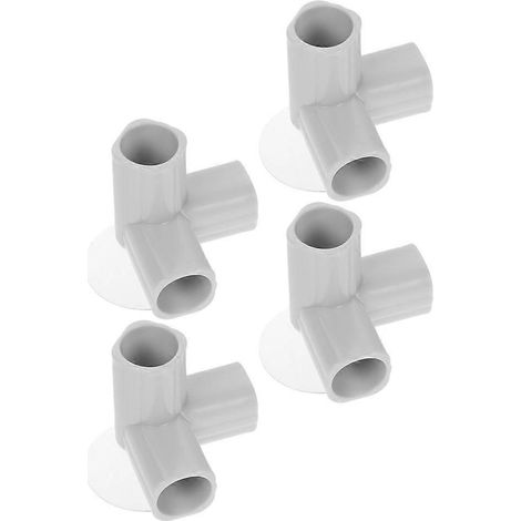 Lot de 4 connecteurs pour parc bébé, comprenant des raccords en T, des coudes et des tubes en plastique avec ventouses, pour une sécurité optimale de l'espace de jeu. (1/5)