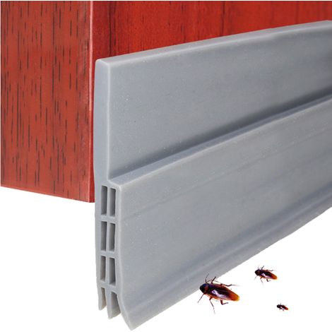 Bloc-froid sous porte intérieure/extérieure, bande coupe-froid étanche, insonorisant, barrière anti-courant d'air pour porte, kit de joint isolant. (1/5)