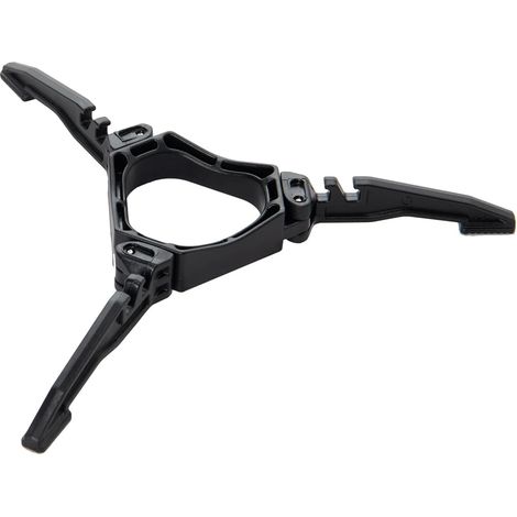 Support pliable pour bouteille de gaz – support pour bouteille de gaz et trépied – idéal pour le camping, les pique-niques et le cyclisme (noir) (1/5)