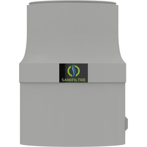 Filtre anti-odeurs Sanifiltre manchon intégré, au charbon actif, pour fosse septique, toutes eaux, diametre 100 mm