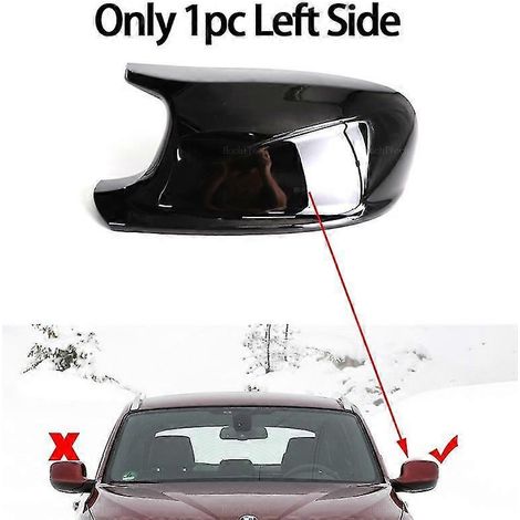 M-Style-Rückspiegelkappe in Carbonfaser-Optik, Schwarz, für BMW X3 F25 X1 E84 (Vor-Facelift) 2010–2013 – Gehäuse (links) – Schwarz (1/5)