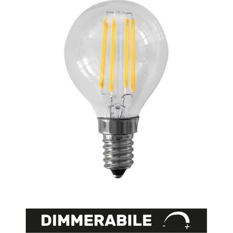 Alca power g45 6w 220v 550lm 4000k e14 lampada mini sfera a filamento dimmerabile a led (1/2)