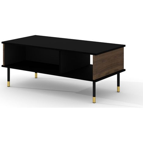 Mesa de centro 110 cm Rani Madera y Negra (1/5)