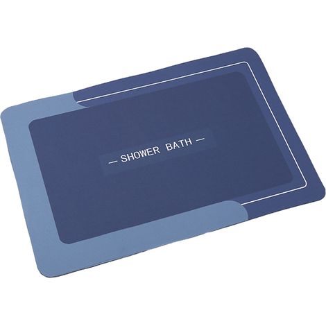 Tapis De Salle De Bain - En Terre Diatomée Souple - Fond Antidérapant En Caoutchouc - Absorption Rapide De L Eau - 50 X 80 Cm - 1 Pièce (1/5)
