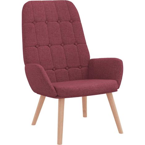Maison Exclusive - Sedia Relax Rosso Vino in Tessuto