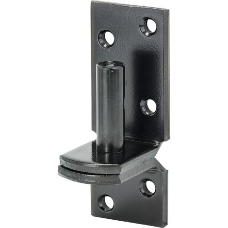 Vormann Aufschraubkolben für Torbeschlag Stahl 8,5 x 3,3 cm schwarz