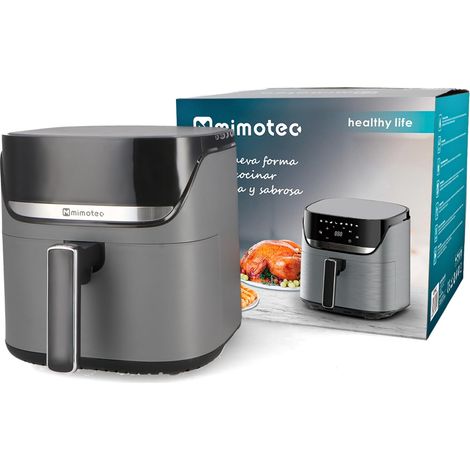 Friteuse à air sans huile, 2000 W, écran tactile, 8 menus numériques, minuterie réglable de 60 minutes, 80 à 200 °C, réduction des graisses, cuisine saine (1/5)