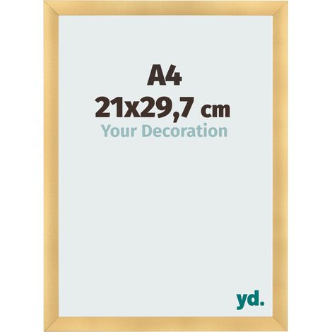 yd. - Cadre photo A4 21x29.7 - Or Mat - MDF - Pisa (1/5)