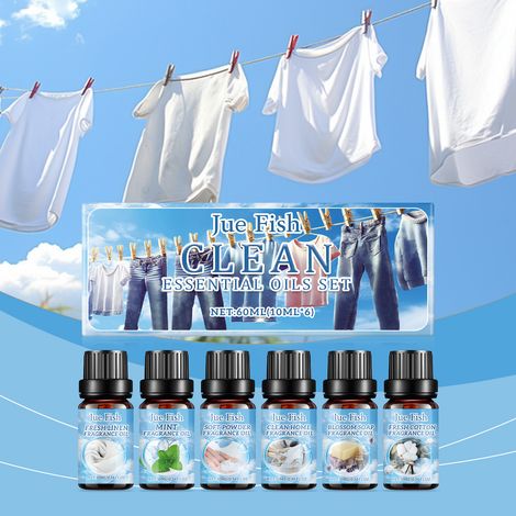 Aromatherapie-Set mit ätherischen Ölen, natürlicher, frischer Duft, befeuchtendes Duftöl, Schlafzimmerdekoration, Parfümöl direkt vom Hersteller – 60 ml (6 x 10 ml) -- DTEKGAZ (1/5)