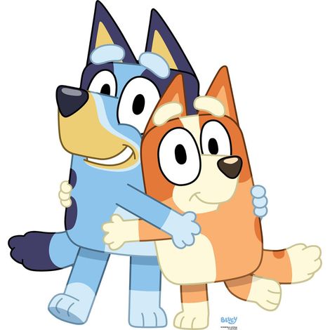 Figurine en carton - Bluey & Bingo - Haut 91 cm (1/5)