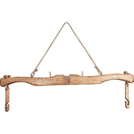 Joch aus massivem Lindenholz mit natürlichem Finish. Made in Italy