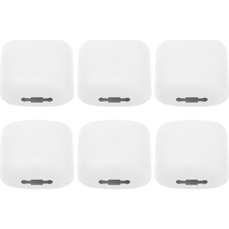 Ensemble de 6 supports muraux pour télécommandes, boîte de rangement pour téléphone, blanc, pour la maison, la table de chevet ou l'école (1/5)