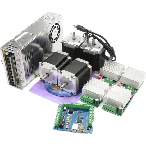 Schrittmotor-Kit, TB6600 Treiber, Komplettlösung für CNC, 4-Achsen-Kit (1/2)