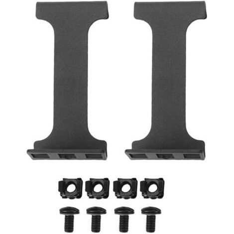 Pair - Kit d'extension de profondeur pour rack serveur 1U, 10 cm (4 pouces), encastrable, en alliage d'aluminium, pour rack réseau (1/5)