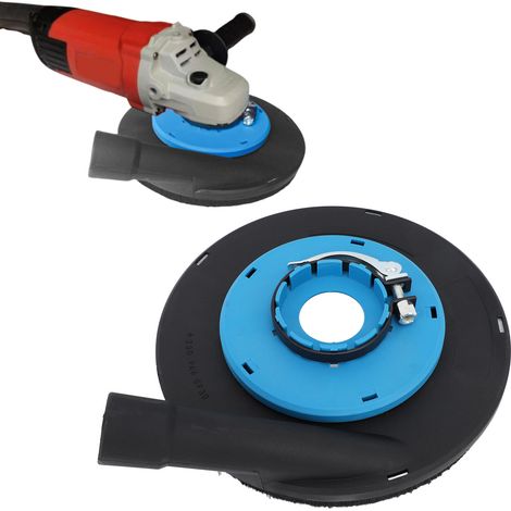 Schutzkappe für 230-mm-Winkelschleifer (9 Zoll) – Blau-Schwarz – Staubschutz für Bodenanstriche (1/5)