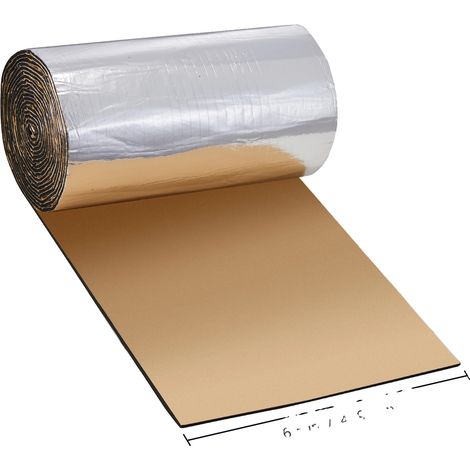 Tapis d'insonorisation, étanche, isolation thermique, Mousse AL 36 pieds carrés (1/2)