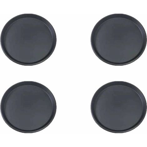 4 moules à pizza ronds en acier inoxydable antiadhésif - Cuisson uniforme - Parfaits pour les pizzas maison, la focaccia et les pâtes fermentées (1/5)