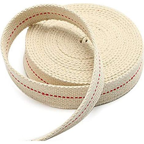 Pack de 2 mèches kerosol, mèches de 2,5 cm / 0,1 pouce de large sur 1 M / 3,28 pieds de long (blanc) (1/5)