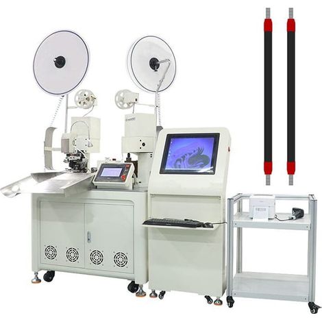 Macchina automatica per taglio e spelatura cavi e crimpatura terminali con sistema di controllo intelligente (1/5)