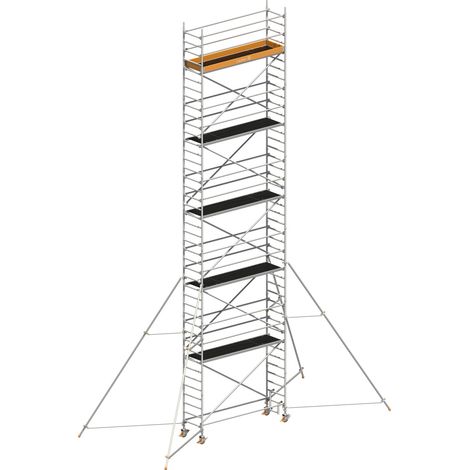 Layher Rollgerüst Uni Standard P2 mit Gerüststützen 5m, 12,20m AH (1/4)