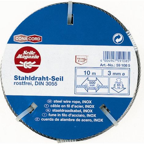 Conacord Drahtseil Ø 3 mm x 10 m Seile
