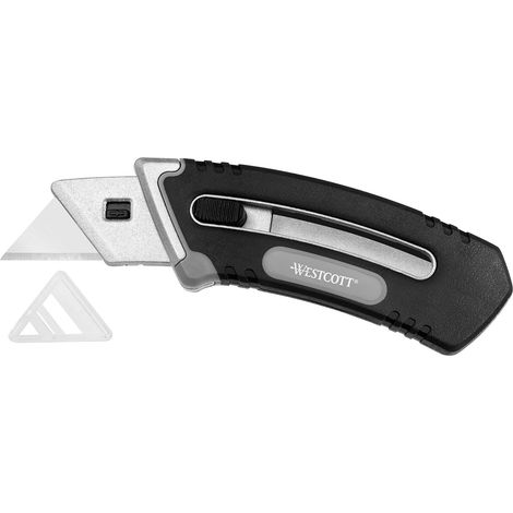 Westcott E-84029 00 Coltello Universal, richiudibile, con meccanismo telescopico e retrazione automatica della lama (1/4)
