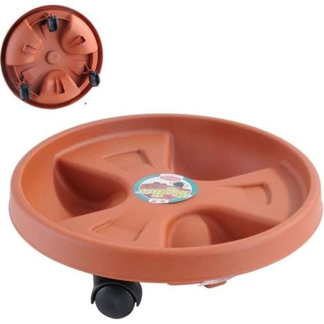 Stefanplast Sottovaso con Ruote - Coccio - Diametro 35 cm (1/5)