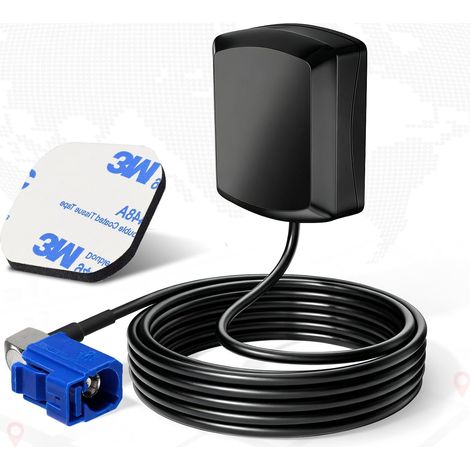 Antenne Antenne Voiture Antenne Autoradio 1575MHz Fakra C Adaptateur Angle Droit RG174 Câble pour Système Navigation Récepteurs Voiture DVR Module Antenne Suivi (1/5)