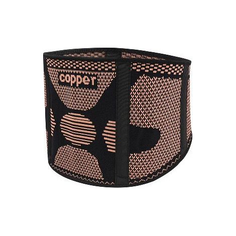 Ceinture de soutien lombaire ajustable en cuivre infusé - Respirante et élastique pour le sport et le fitness - Taille M (1/5)