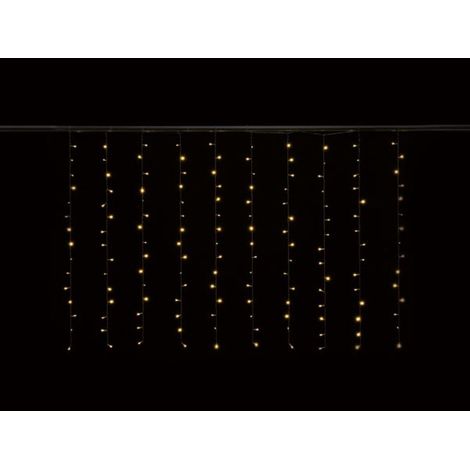 CASCADE LIGHT LED - 2 X 1.3 M - 150 LAMPES BLANC CHAUD - FIL TRANSPARENT - 24 V VELLEMAN CS-LED-2X1.3-24V-UW-T