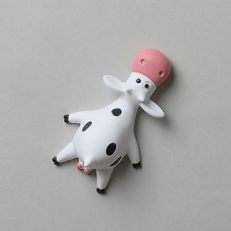 Aimants vache (lot de 1) - Aimants de réfrigérateur vache en résine 3D amusante (1/3)