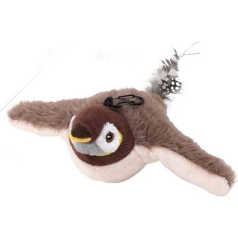 Jouet interactif pour chat avec oiseaux animés et herbe à chat - Rechargeable par USB