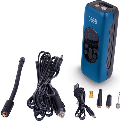 Scheppach – Compresseur à main sans fil 10,8V – 2000 mAh Lithium-ion – Pression max 10,34 bar – Débit d'air 16 l/min – Affichage digital