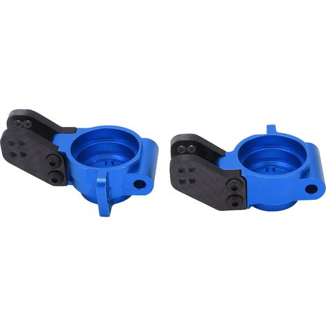 Coupelle de direction arrière en alliage d'aluminium avec roulements agrandis pour véhicules radiocommandés ARRMA, bleue (1/5)