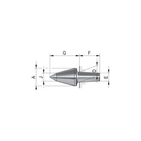 Inserti intercambiabili Röhm per contropunte rotanti, dimensione 102, 60°VL - 070719 (1/4)