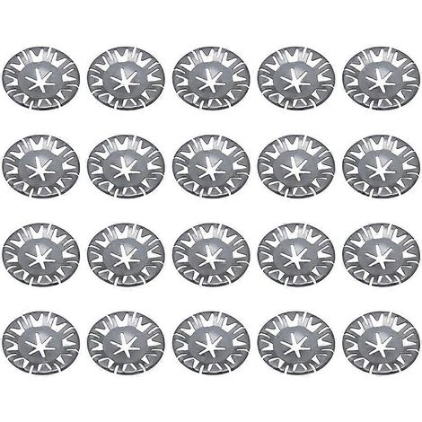 20 pièces Accessoires auto Clips de fixation et rondelles de rechange pour écran thermique métallique, écran thermique d'échappement, écran thermique de plaque inférieure N90796 (1/5)